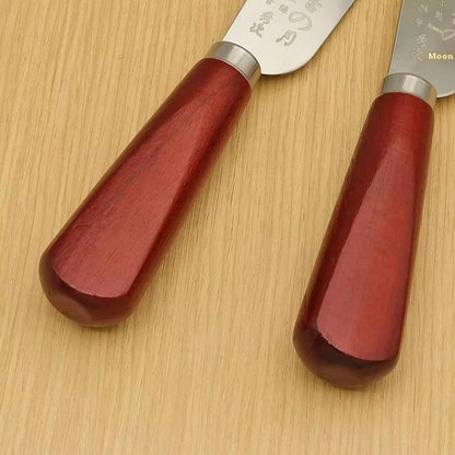 Professional Leather Skiving Knife with Wooden Handle